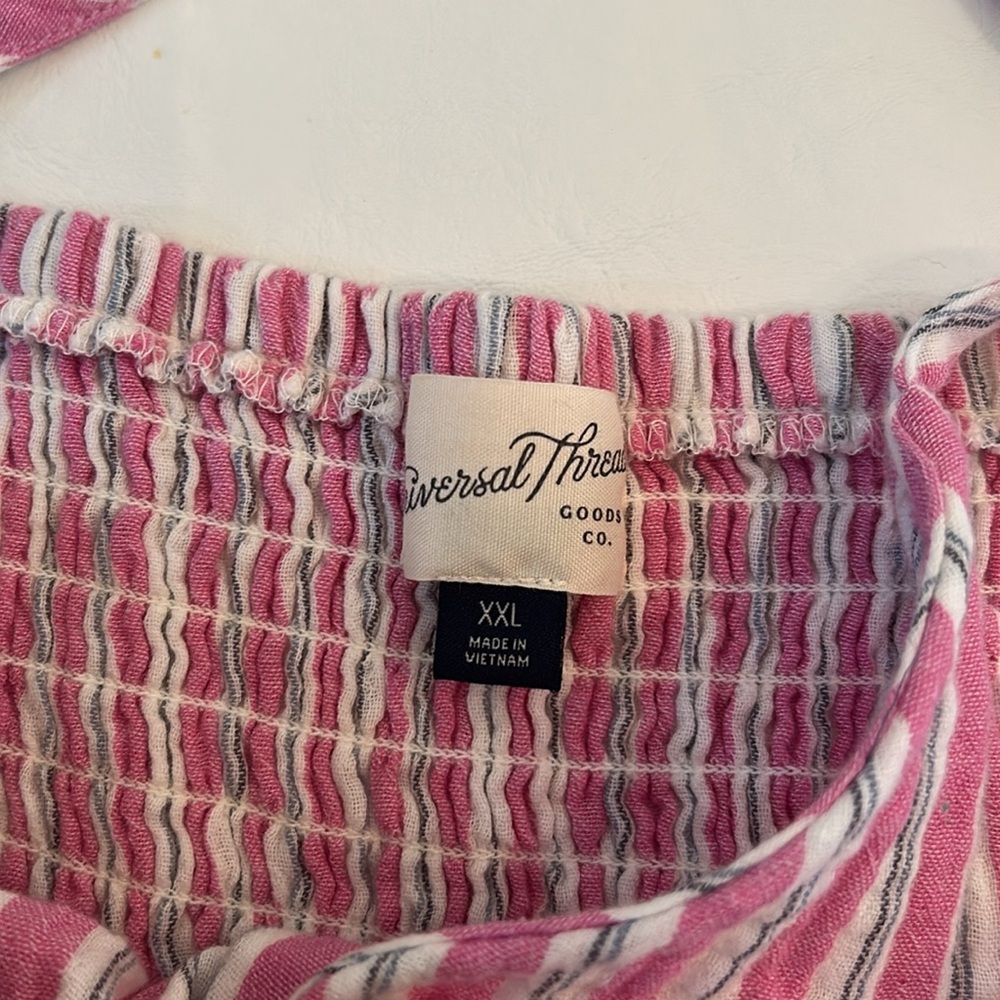Universal Thread Pink and White Striped Maxi Dress - Picture 2 of 8